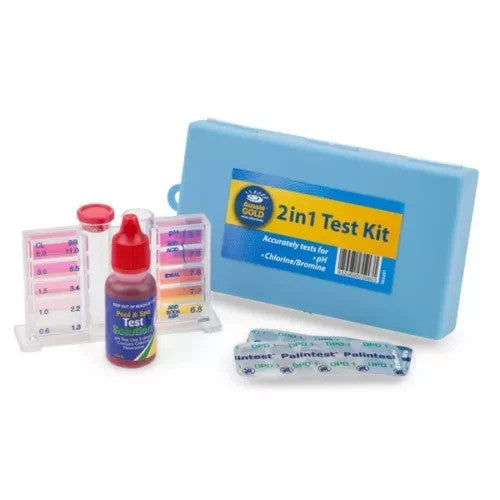 Swimming Pool Test Kit Pool Spa 2 In 1 Chlorine Bromide and PH