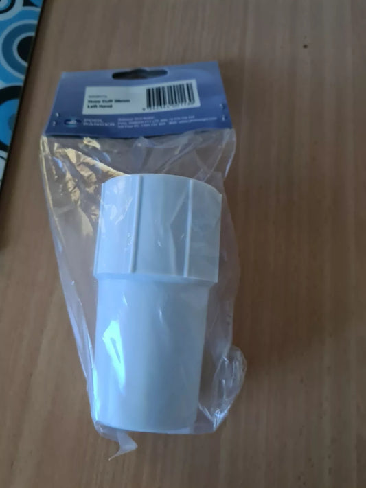 Swimming pool hose vacuum cuff. Hose end cuff left Hand Thread 38mm