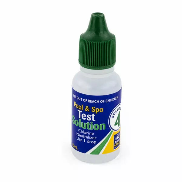 Aussie Gold Reagent No.4 Solution Chlorine neutralizer 4in1 Pool Spa Test Kit