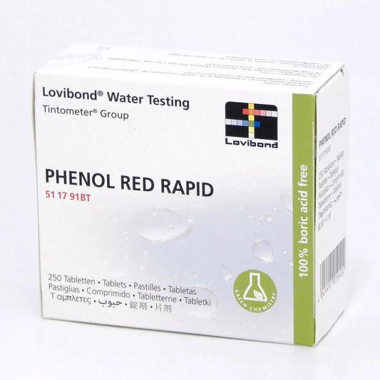 Lovibond water testing Tablets - PHENOL RED RAPID (pH) Box Of 1000
