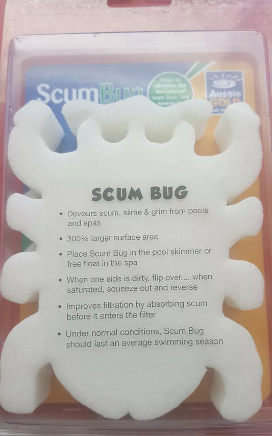 Scum Bug - Devours removes Scum, Slime & Grime From Pools & Spas Scumbug