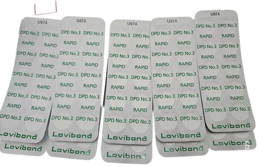 Lovibond DPD3 Pool Water test tablets for Total chlorine. 50 tablets