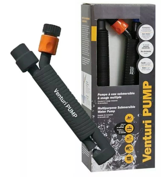 Venturi high velocity water pump pool spa submersible slurpy with 5.2m  hose