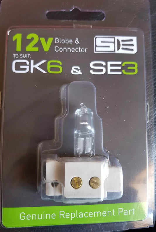 Spa electrics Replacement Globe & Connector - Suits SE3 & GK6 Pool Light 12 volt