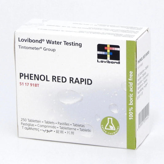 Lovibond water testing Tablets - PHENOL RED RAPID (pH) Box Of 500