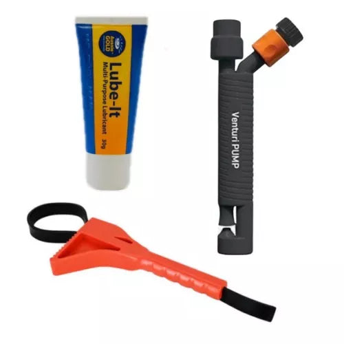 Venturi water pump pool spa garden bundle drain slurrpy lube it and gripper tool