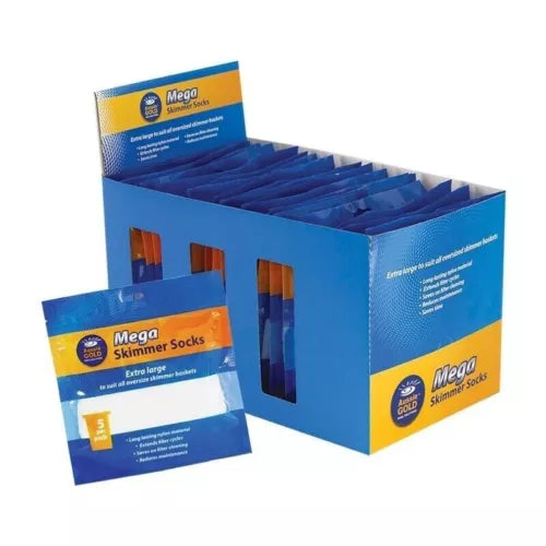 Aussie Gold Mega Large Swimming Pool Filter Sock Bulk Buy 20 packs of 5 socks