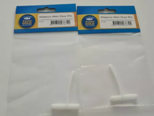 2 x Waterco S75  Nally Weir Door Clips. Hinge pins Skimmer Weir Door Flap pool