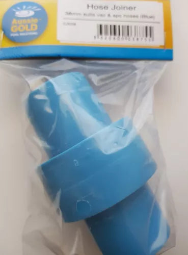 Swimming pool Hose Joiner - 38mm Automatic Pool Cleaner Adapter Heavy Duty blue