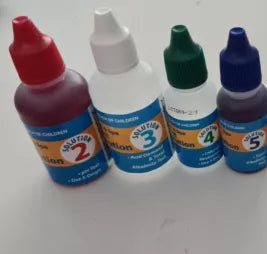 Swimming Pool water Test Kit 4 in 1 Refill Set pH Alkalinity Chlorine Acid