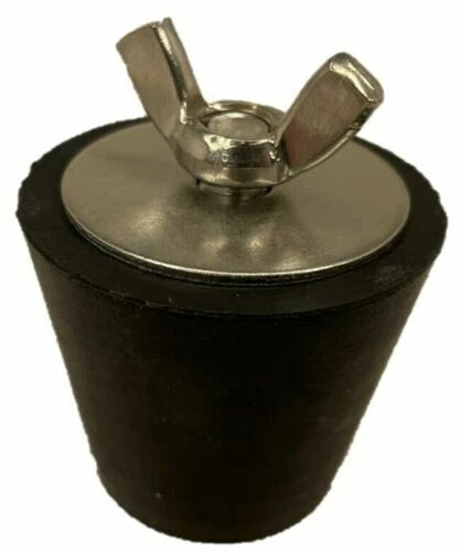 2 X Tapered expansion plug 40mm rubber stainless steel bung pipe leak repair pool