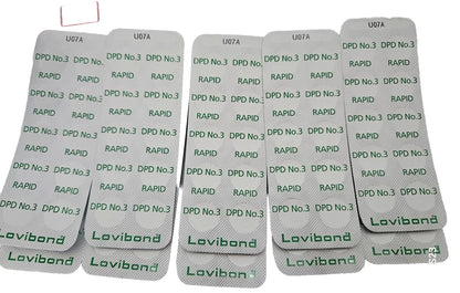 Lovibond DPD3 Pool Water test tablets for Total chlorine. 50 tablets