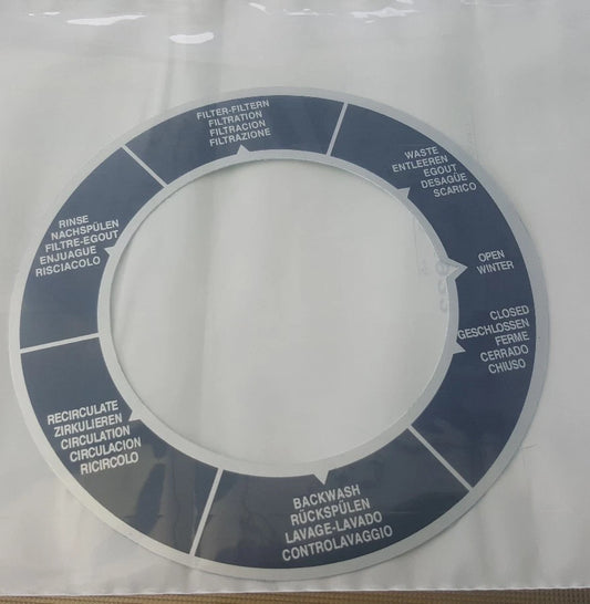 Astral Label Decal Replacement sticker for Sand Filter Multiport Valve MPV 40mm