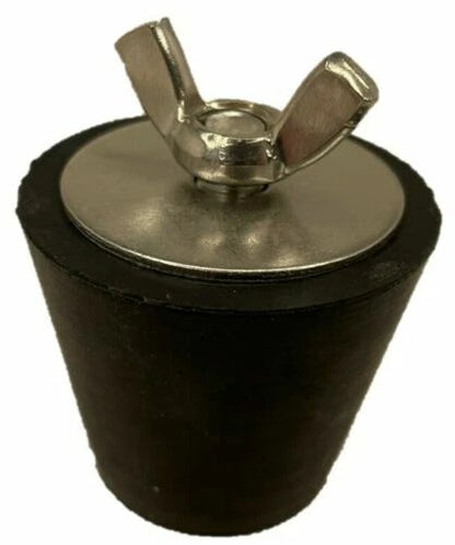 2 X Tapered expansion plug 40mm rubber stainless steel bung pipe leak repair pool